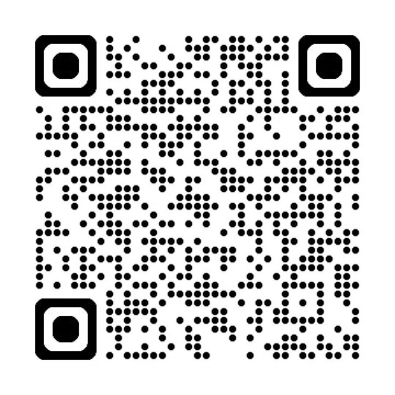 A scannable QR code with rounded dots.