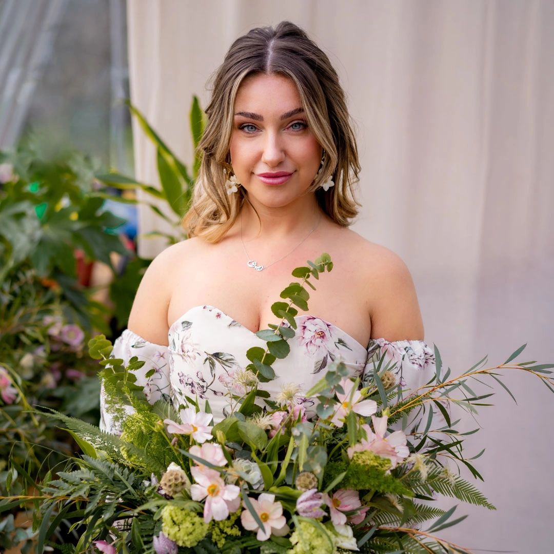 Floral Wedding Gowns Monique Lhuillier Clemence Gown LOUELLA SILK