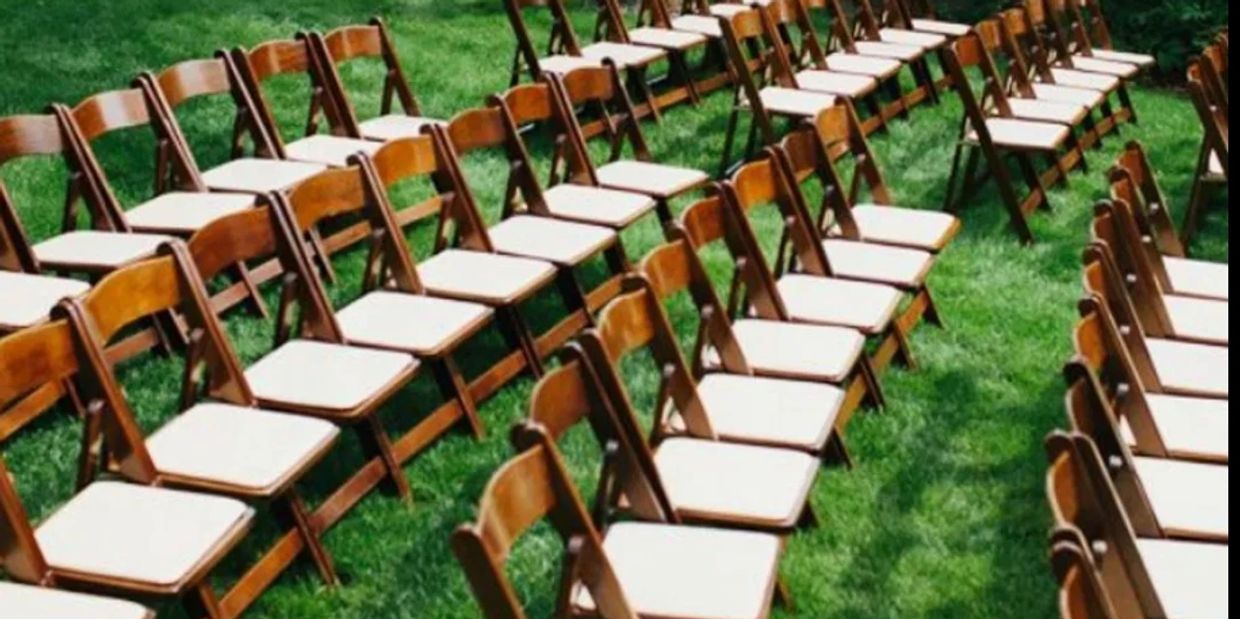 Fruitwood Folding Garden Chair Rentals In All The Dallas DFW Aea