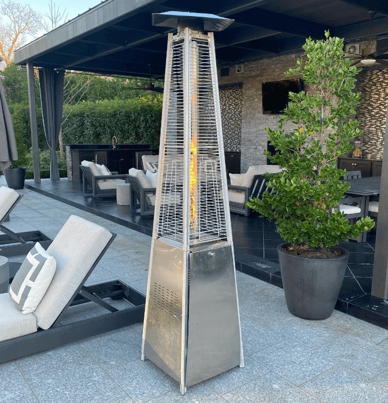Pyramid Patio Heater Rentals In All Dallas DFW area.