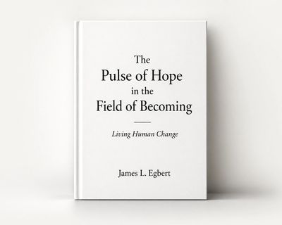 Book titled 'The Pulse of Hope in the Field of Becoming' by James L. Egbert.
