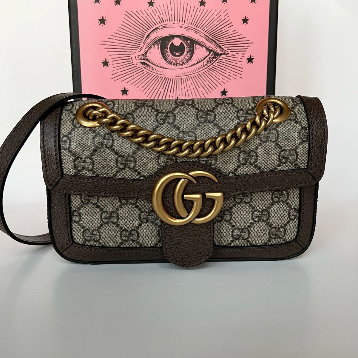 GUCCI LIMITED EDITION OPHIDIA GG MARMONT MINI SHOULDER BAG
