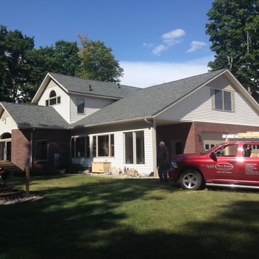 Residential shingle roof