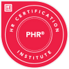 Logo of the PHR HR Certification Institute.