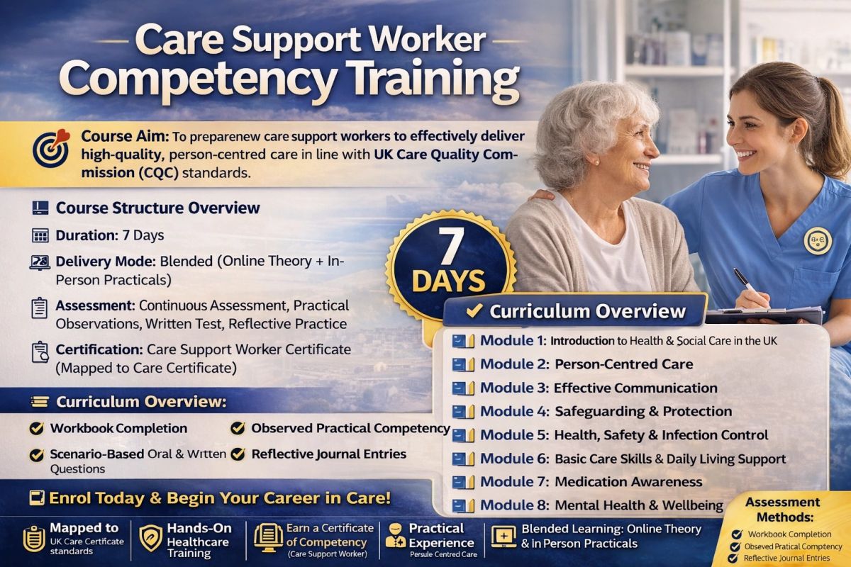 Essential Training for Care Support Workers in the UK