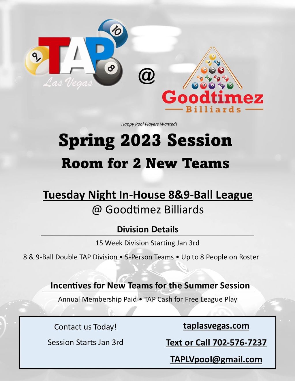 Spring 2023 Session Goodtimez Division