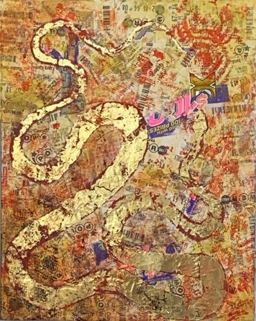 Fool's Gold
Mixed media  on wood panel, 11x14” Endangered Series, 2026