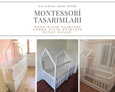 Acar Modeli Montessori Yatak 