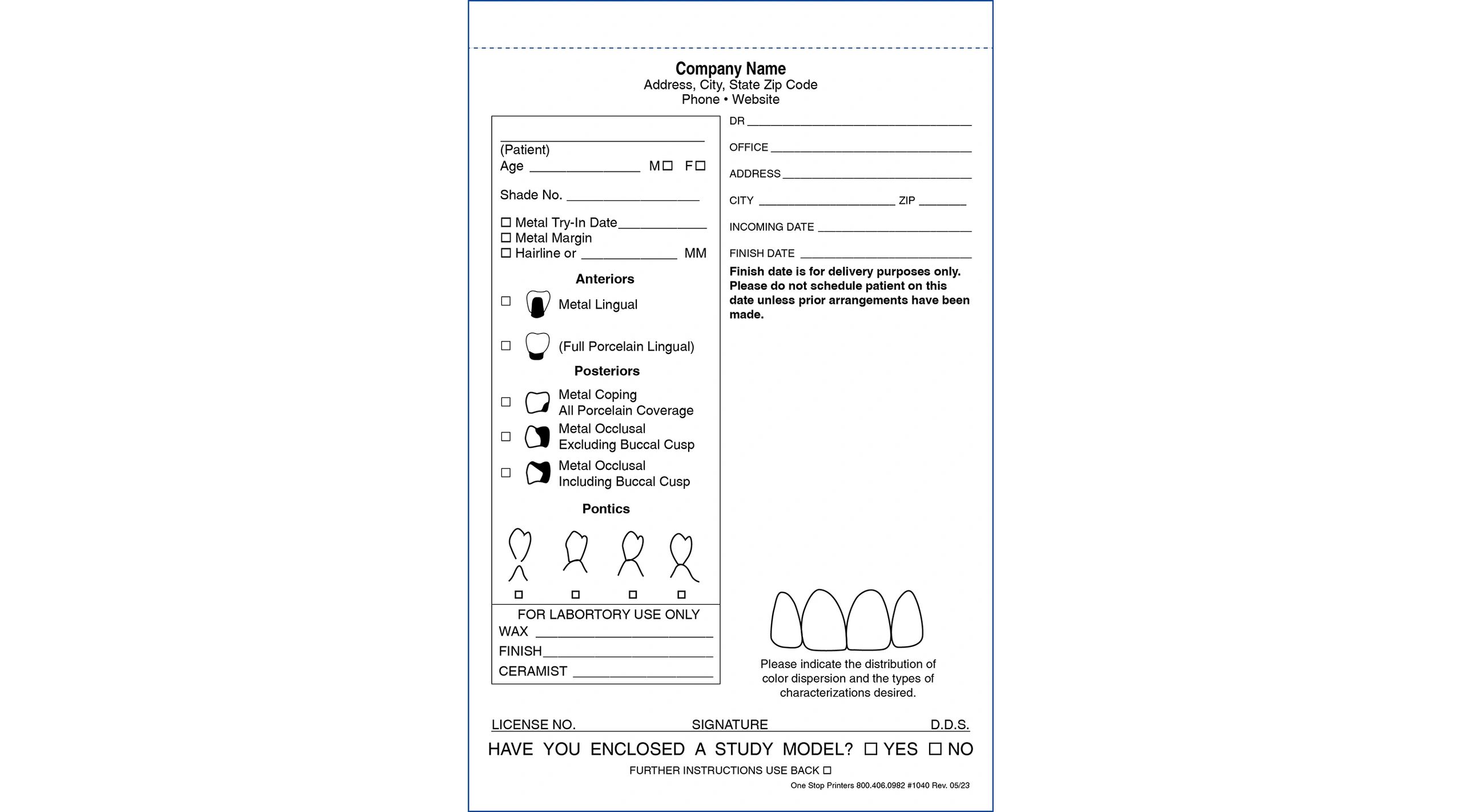 Dental Lab Script