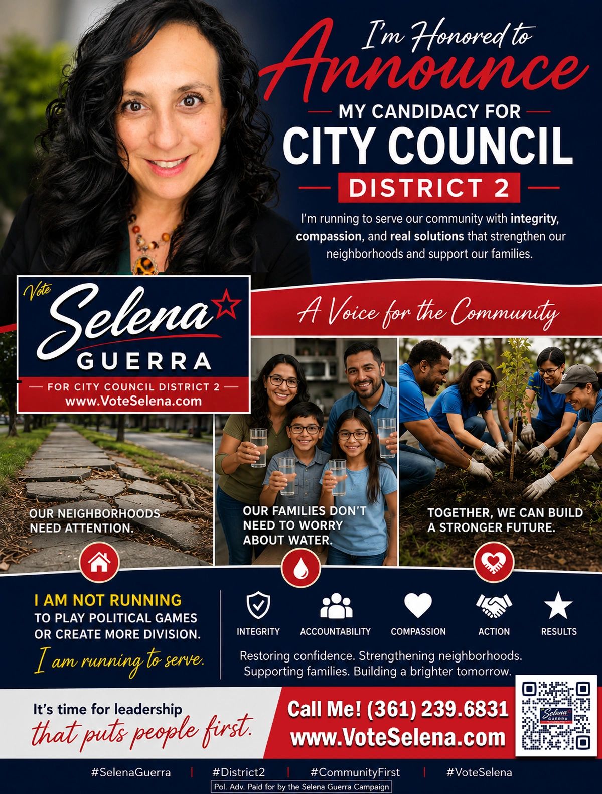 Vote Selena Guerra for Corpus Christi City Council District 2!