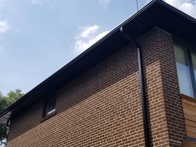 New Eavestroughs, Soffit and Fascia installed by Jimmy's Roofing