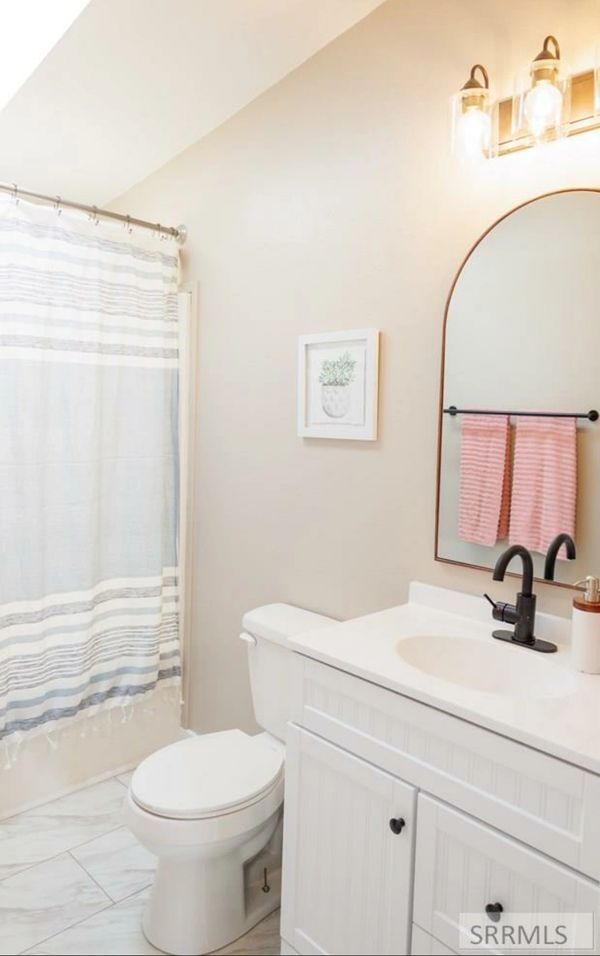 bright small bathroom
