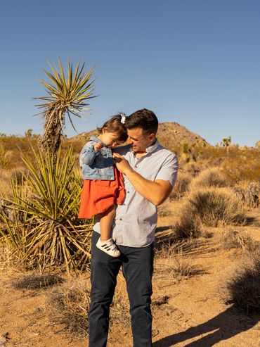 Father daughter moments during a family session!