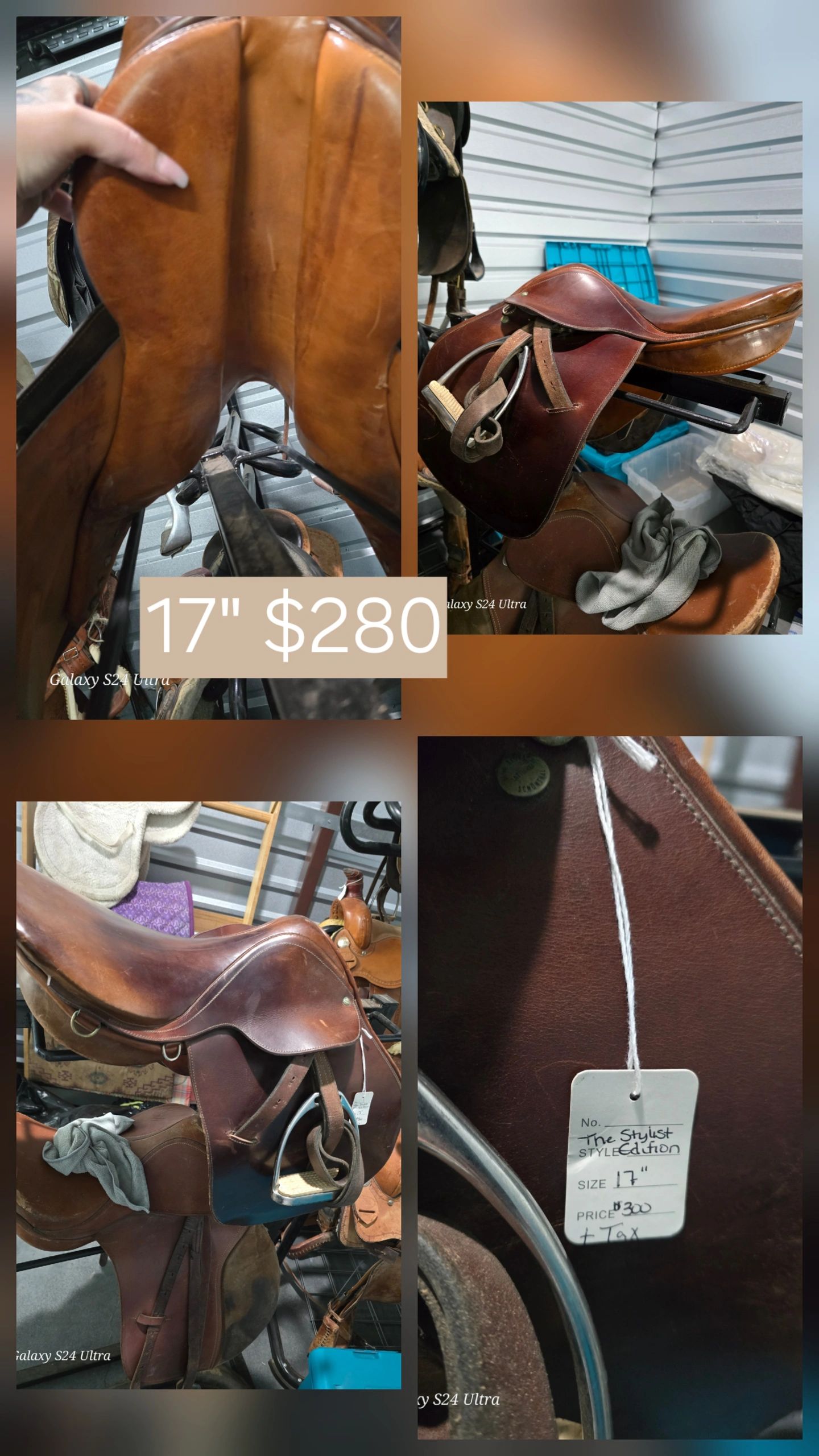 17" Christianson Saddlery English Saddle, The Stylist