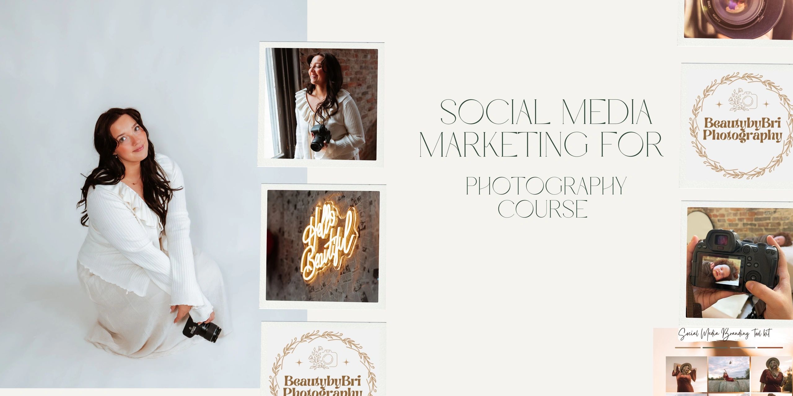 Social media marketing course for photography by BeautybyBri Photography.