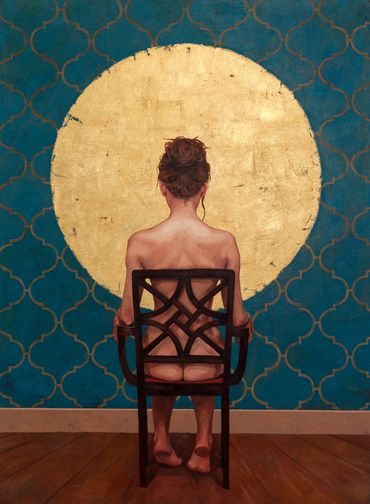 Elisabeth, If Anything
oil and gold on canvas
54" x 42"
2013
Sold