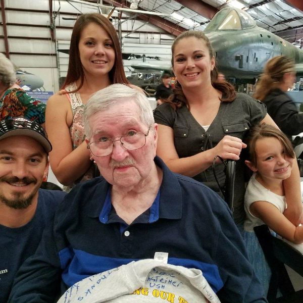 USAF fighter pilot celebration at Pima Space and Air Museum, Tucson, Az with At Home Seniors Caregiv