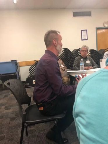 Owner of At Home Seniors at a speaking engagement in Tucson Az
