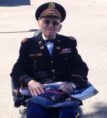 Retired Army Major with At Home Seniors caregiving services at The Fountains Assisted Living in Tucs