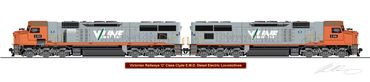 C Class
Diesel Locomotive
Clyde EMD
Co-Co
Diesel Electric Locomotive
Victorian Railways
Railway Art