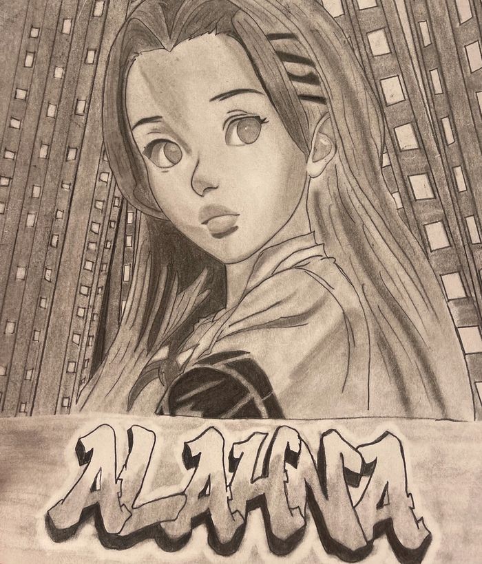 A sketch with Alahna name