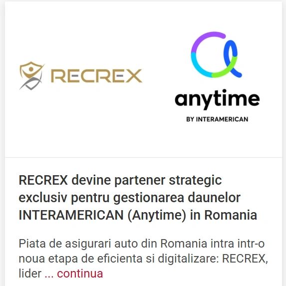 RECREX becomes strategic exclusive partner for Interamerican Anytime in Romania