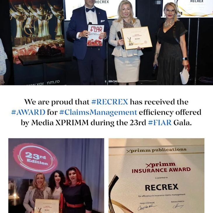 Award for efficiency in insurance claims management