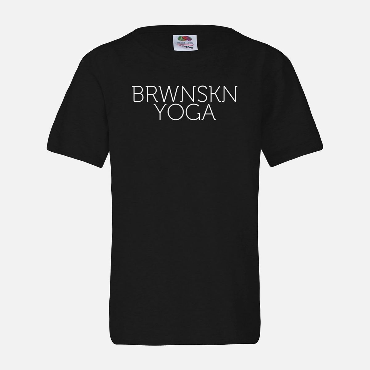 Brwnskn Yoga Tee Adults - Black