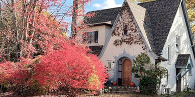 old-world storybook style cottage 