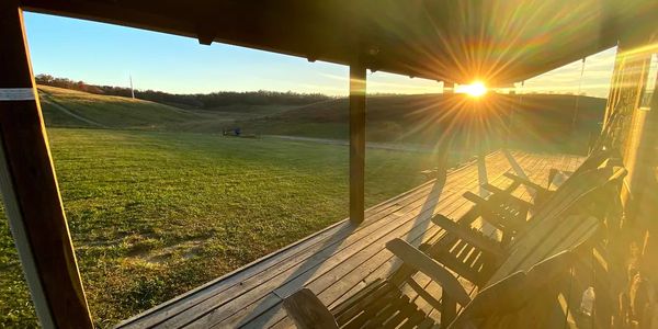 View from the front porch at Goshen Place