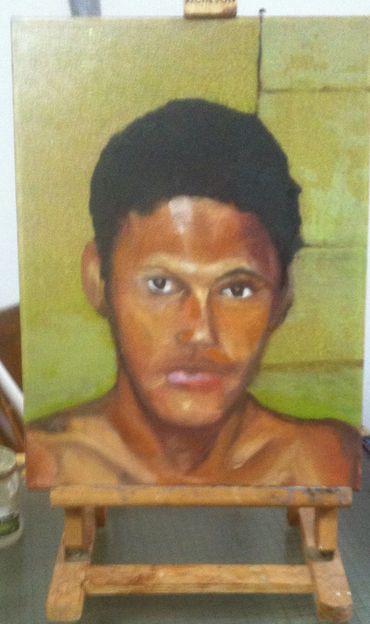 Cuban Overcrowding
oil on canvas 12x16