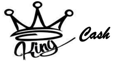 Black crown with 'King' and 'Cash' in stylized text.