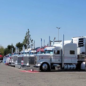 Showing some of our trucks at our local truck show