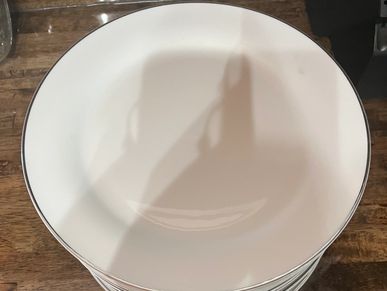 Large White Plates