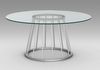 DS-205 Glass top metal base