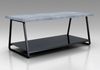 DS-173 Concrete top with metal base and glass shelf