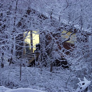 My current studio, in snow.