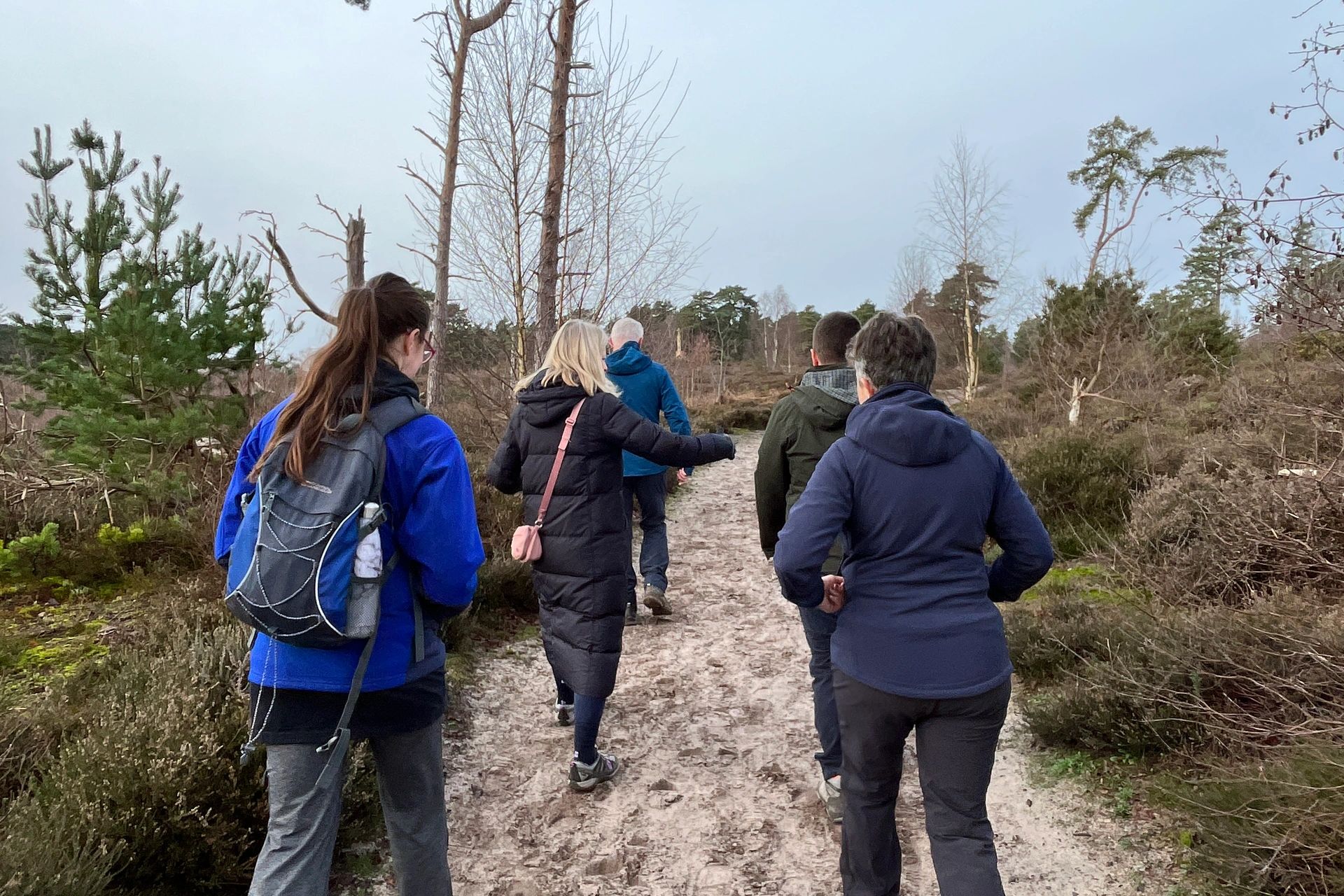 Hiking across Blackheath Common