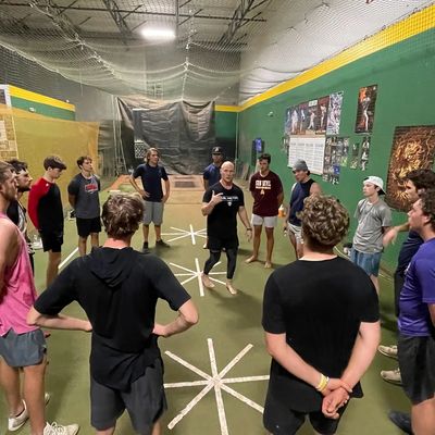 Sifu Curtis wrapping up a training session with some application and questions for the class.  