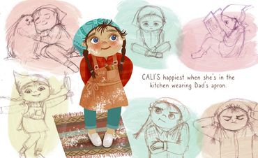 CHARACTER SKETCHES FOR "ALMOST DAD'S KITCHEN"