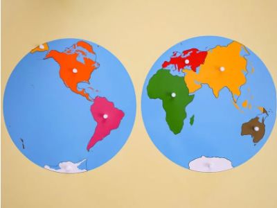 Montessori World Map material