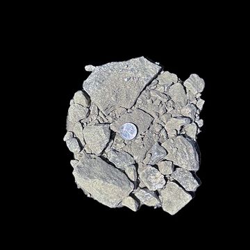 3" stones and smaller fixed with fines