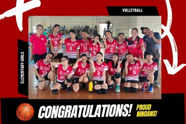 1st RUNNER UP Elementary Volleyball-Girls