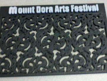 Model of latticework found on prominent Mt Dora FL building on corner of 5th and Donnelly.  Copyrigh