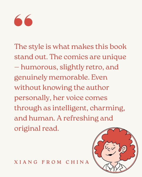 A positive book review praising its unique, humorous, and memorable comics style.