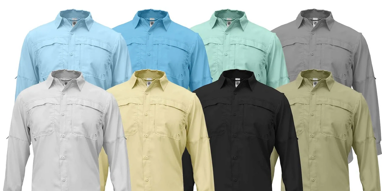 Custom Button Down Fishing Shirts Dri Fit Fishing Shirts