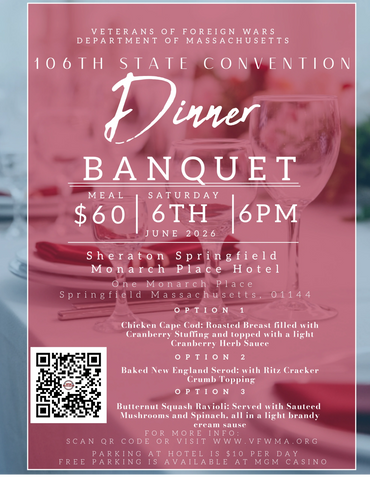 Invitation to the 106th State Convention Dinner Banquet in Springfield, June 6, 2026.