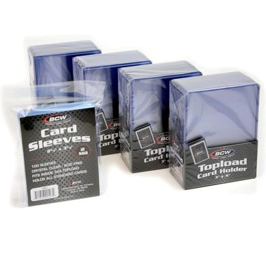 BCW CARD SLEEVES AND TOP LOADERS