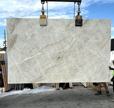 Taj Mahal Natural Slab - Paolo Taj Mahal Super Light Natural Stone Quartzite Slab Polished 79 x 127 