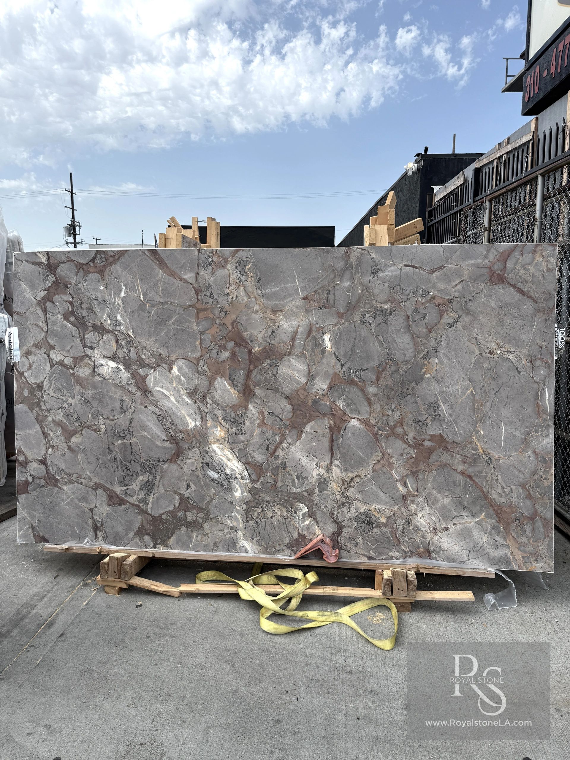 2cm Antolini Breche Sarrancolin Marble Slab Honed Finish 117 x 66